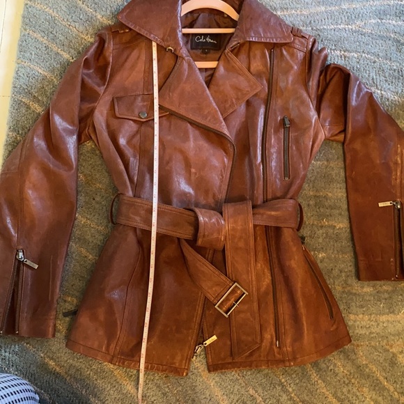 Beautiful Cole Haan leather coat - Picture 3 of 5